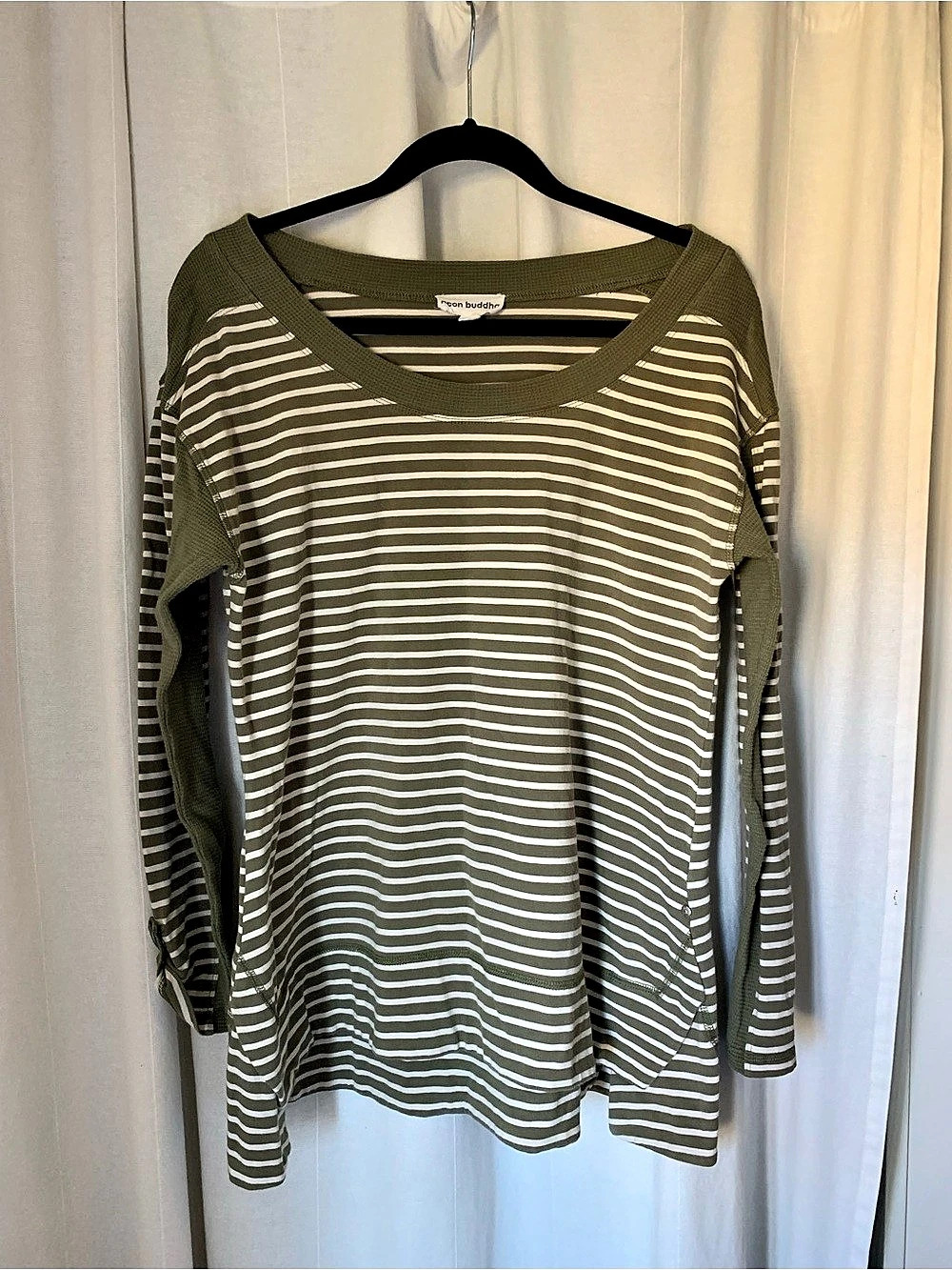 Neon Buddha Striped Long Sleeve Tee Size Small